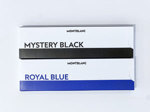 MontBlanc 萬寶龍鋼珠筆筆芯(藍) 尺寸: 細 F尖 /  鋼珠筆筆芯(黑) 尺寸: 中 M尖 一組兩盒共四支入
