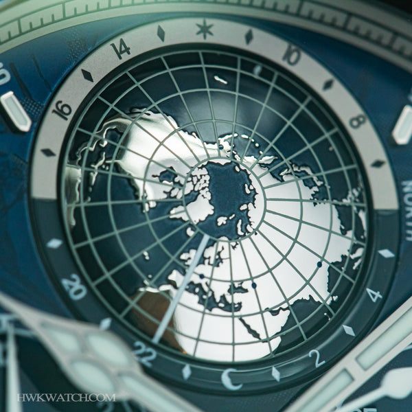 MontBlanc 萬寶龍1858 Geosphere 世界時區計時碼錶 0 Oxygen零氧限量版290枚 44mm 129624