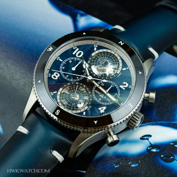 MontBlanc 萬寶龍1858 Geosphere 世界時區計時碼錶 0 Oxygen零氧限量版290枚 44mm 129624
