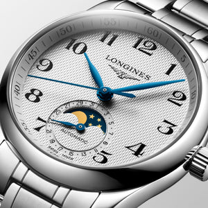 LONGINES 浪琴 MASTER 巨擘系列月相機械腕錶 34mm L24094786 - 新萬國鐘錶
