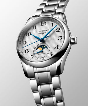 LONGINES 浪琴 MASTER 巨擘系列月相機械腕錶 34mm L24094786
