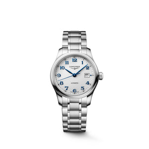 LONGINES 浪琴 MASTER 巨擘系列藍鋼針自動機械女錶 30mm L2.449.4.73.6