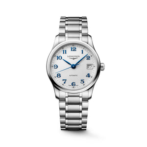 LONGINES 浪琴 MASTER 巨擘系列藍鋼針自動機械女錶 34mm L2.450.4.73.6