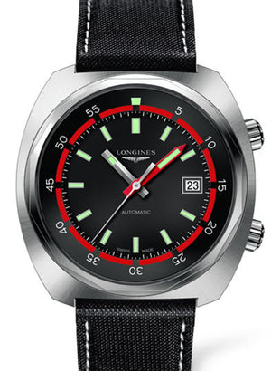 LONGINES 浪琴 Heritage Diver 經典復刻傳奇潛水系列 43mm L27954520 - 新萬國鐘錶