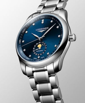 LONGINES 浪琴 Master 巨擘系列真鑽月相機械錶 40mm L29094976 - 新萬國鐘錶