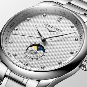 LONGINES 浪琴 Master 巨擘系列真鑽月相機械錶 42mm L29194776 - 新萬國鐘錶