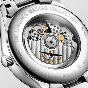 LONGINES 浪琴 MASTER 巨擘系列月相真鑽機械腕錶 42mm L29194976 - 新萬國鐘錶