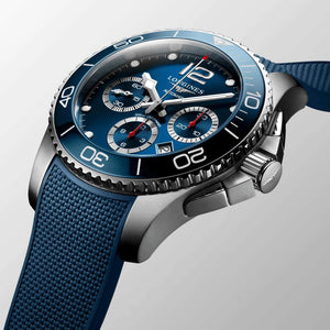 LONGINES 浪琴 HydroConquest 深海征服者系列浪鬼陶瓷潛水計時機械錶 43mm L38834969