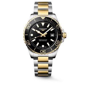 LONGINES 浪琴 HydroConquest 深海征服者系列浪鬼黃金色PVD潛水300米石英錶 42mm L3.769.3.56.7