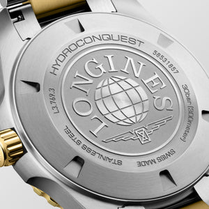 LONGINES 浪琴 HydroConquest 深海征服者系列浪鬼黃金色PVD潛水300米石英錶 42mm L3.769.3.56.7