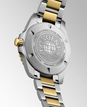 LONGINES 浪琴 HydroConquest 深海征服者系列浪鬼黃金色PVD潛水300米石英錶 42mm L3.769.3.56.7