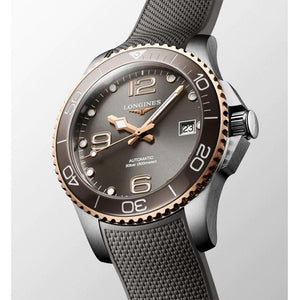 LONGINES 浪琴深海征服者系列浪鬼陶瓷潛水機械錶灰金PVD 39mm L37803789 - 新萬國鐘錶