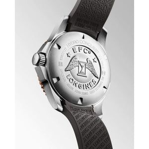 LONGINES 浪琴深海征服者系列浪鬼陶瓷潛水機械錶灰金PVD 39mm L37803789 - 新萬國鐘錶