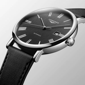 LONGINES 浪琴 Elegant 優雅系列羅馬刻度機械腕錶 41mm L49114712 - 新萬國鐘錶