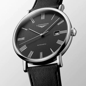 LONGINES 浪琴 Elegant 優雅系列羅馬刻度機械腕錶 41mm L49114712 - 新萬國鐘錶