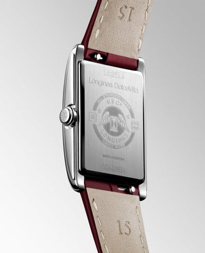 LONGINES 浪琴 DolveVita 多情系列不銹鋼優雅石英腕錶 20.80 X 32.00 mm L52554282