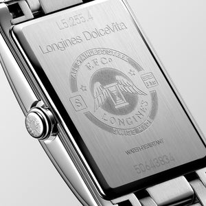LONGINES 浪琴 DolveVita 多情系列不銹鋼優雅石英腕錶 20.80 X 32.00 mm L52554706 - 新萬國鐘錶