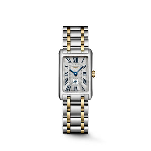 LONGINES 浪琴 DolveVita 多情系列18k黃金不銹鋼雙色優雅石英腕錶 20.80 X 32.00 mm 52555707