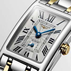 LONGINES 浪琴 DolveVita 多情系列18k黃金不銹鋼雙色優雅石英腕錶 20.80 X 32.00 mm 52555707 - 新萬國鐘錶