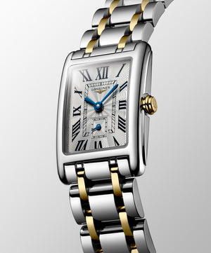 LONGINES 浪琴 DolveVita 多情系列18k黃金不銹鋼雙色優雅石英腕錶 20.80 X 32.00 mm 52555707