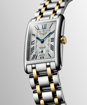 LONGINES 浪琴 DolceVita 多情系列18k黃金不銹鋼雙色優雅石英腕錶  23.30 X 37.00 mm L55125707