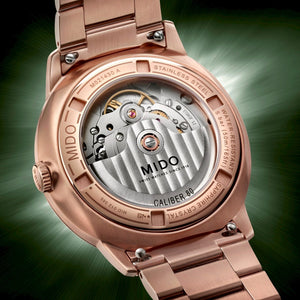 MIDO 美度 Commander 香榭系列 Datoday PVD玫瑰金星期日期顯示優雅機械腕錶 40mm M0214303309100 - 新萬國鐘錶