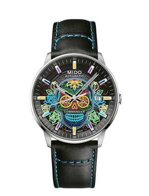 MIDO 美度 Commander 香榭系列 Gradient Catrines  墨西哥亡靈節特別版機械腕錶 40mm M0214071141104