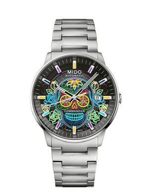 MIDO 美度 Commander 香榭系列 Gradient Catrines  墨西哥亡靈節特別版機械腕錶 40mm M0214071141104