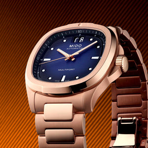 MIDO 美度 MULTIFORT 先鋒系列 TV Big Date 大日期窗鈦金屬腕錶 40mm M0495264408100 - 新萬國鐘錶 - 新萬國鐘錶