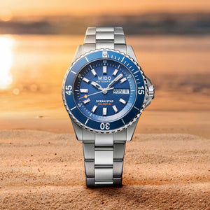 MIDO 美度 Ocean Star 200 海洋之星200米潛水80小時鈦游絲抗磁機械腕錶 41mm M0269301104100
