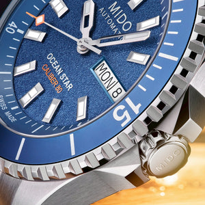 MIDO 美度 Ocean Star 200 海洋之星200米潛水80小時鈦游絲抗磁機械腕錶 41mm M0269301104100