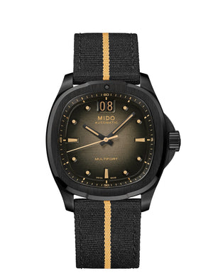 MIDO 美度 MULTIFORT 先鋒系列 TV Big Date 大日期窗黑色PVD特別版腕錶 40mm M049.526.36.081.00 - 新萬國鐘錶