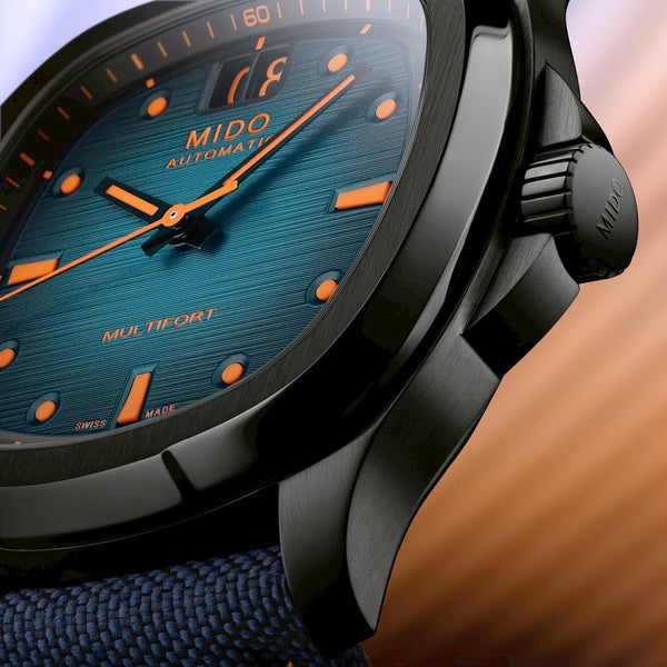 MIDO 美度 MULTIFORT 先鋒系列 TV Big Date 黑色PVD大日期窗腕錶 40mm M0495263704100