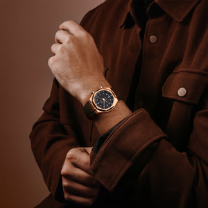 MIDO 美度 MULTIFORT 8 Two Crowns 先鋒系列PVD玫瑰金雙錶冠八角形錶圈機械錶 40mm M0475073705100