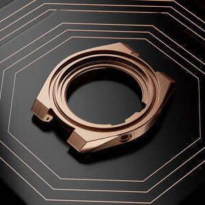 MIDO 美度 MULTIFORT 8 Two Crowns 先鋒系列PVD玫瑰金雙錶冠八角形錶圈機械錶 40mm M0475073705100