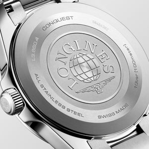 LONGINES 浪琴 Conquest 征服者系列藍面優雅時尚運動石英腕錶 41mm L3.860.4.92.6 L38604926