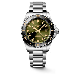 LONGINES 浪琴 HydroConquest GMT深海征服者系列兩地時間浪鬼陶瓷潛水機械錶 41mm L37904066