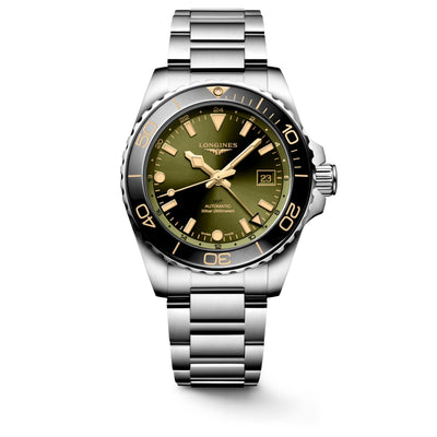 LONGINES 浪琴 HydroConquest GMT深海征服者系列兩地時間浪鬼陶瓷潛水機械錶 41mm L37904066