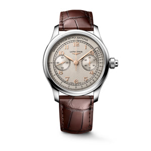 LONGINES 浪琴 MASTER 巨擘系列單按把計時手上鍊機械腕錶 41mm L2.960.4.78.2 L29604782