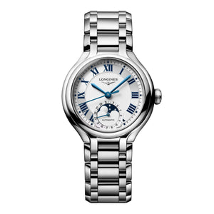 LONGINES 浪琴 PrimaLuna  新月系列羅馬時標月相優雅機械女錶 34mm L81264716