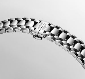 LONGINES 浪琴 PrimaLuna 新月系列真鑽珍珠母貝機械女錶 30mm L8.123.4.87.6 (L81234876)
