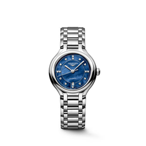 LONGINES 浪琴 PrimaLuna 新月系列真鑽珍珠母貝機械女錶 30mm L8.123.4.97.6 (L81234976)