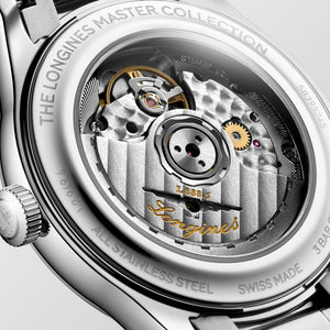 LONGINES 浪琴 MASTER 巨擘系列淺藍麥穗紋自動機械腕錶 39mm L2.949.4.99.6 (L29494996)