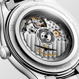 LONGINES 浪琴 MASTER 巨擘系列淺藍麥穗紋自動機械腕錶 41mm L2.950.4.99.6 (L29504996)