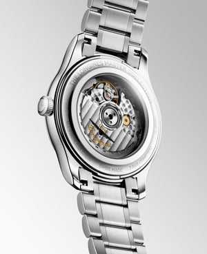 LONGINES 浪琴 MASTER 巨擘系列淺藍麥穗紋自動機械腕錶 41mm L2.950.4.99.6 (L29504996)