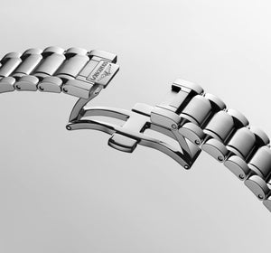 LONGINES 浪琴 MASTER 巨擘系列淺藍麥穗紋自動機械腕錶 41mm L2.950.4.99.6 (L29504996)