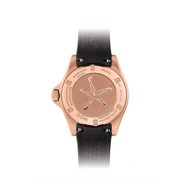 MIDO 美度 OCEAN STAR 海洋之星PVD玫瑰金真鑽機械腕錶 36.5mm M0262073705600