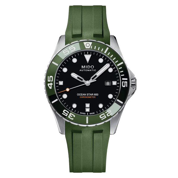 MIDO 美度 OCEAN STAR 海洋之星綠色陶瓷圈600米天文台認證 43.50mm M0266081105101