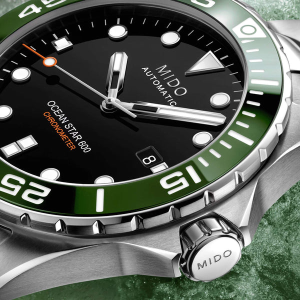 MIDO 美度 OCEAN STAR 海洋之星綠色陶瓷圈600米天文台認證 43.50mm M0266081105101