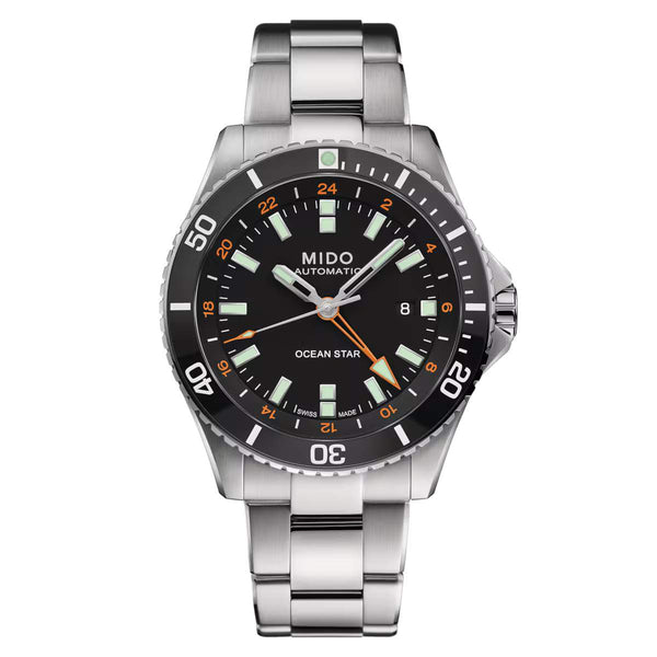 Mido Ocean Star 美度海洋之星 GMT 兩地時區200米潛水機械錶 44mm M0266291105101
